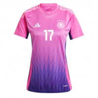 Camiseta Alemania Florian Wirtz #17 Visitante Equipación para mujer Eurocopa 2024 manga corta